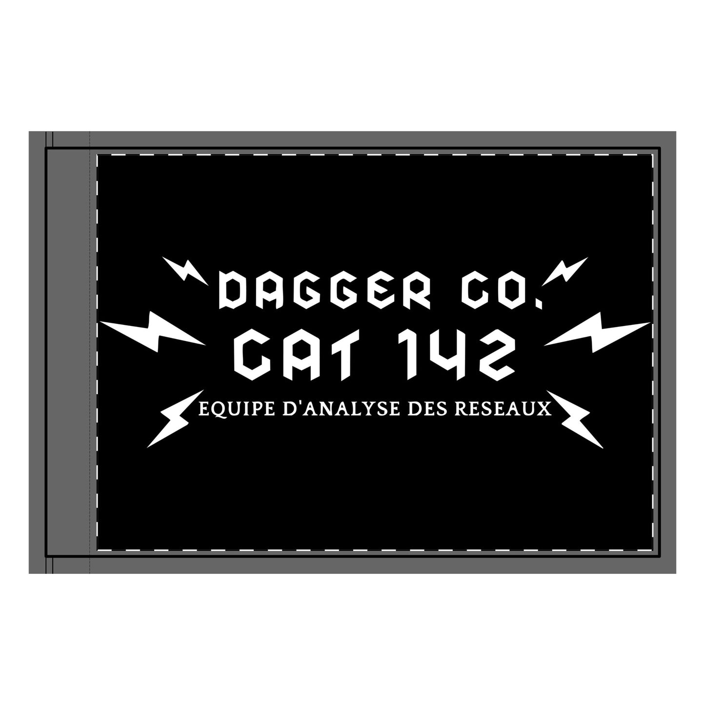 CAT 142 Double-Sided Flag (no grommets)