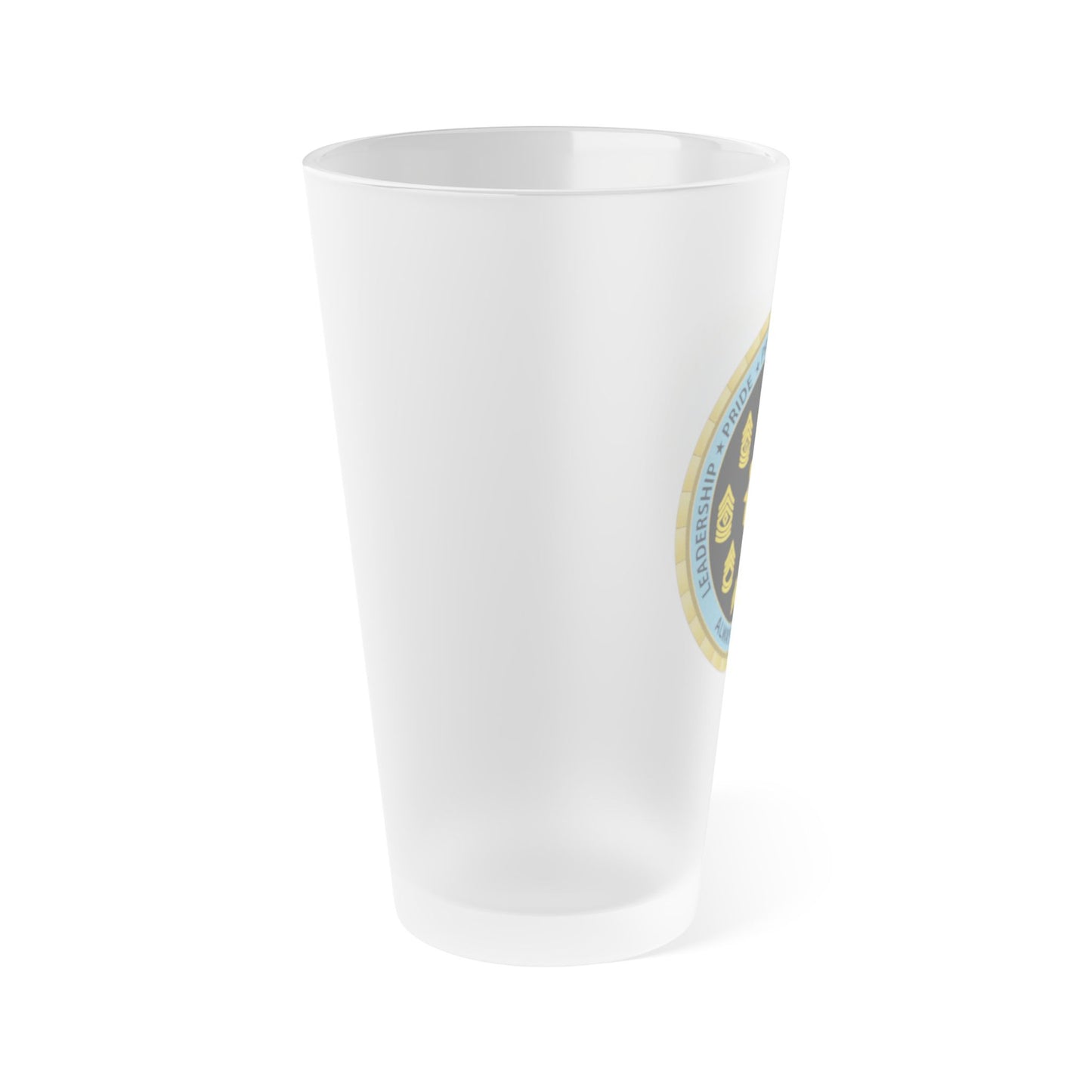 USAICOE NCOA Frosted Pint Glass