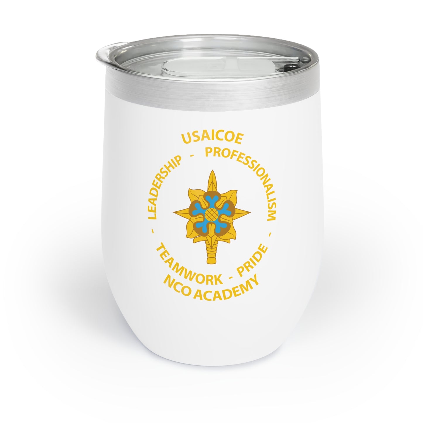 USAICOE NCOA Chilled Wine Tumbler (HAND WASH ONLY)