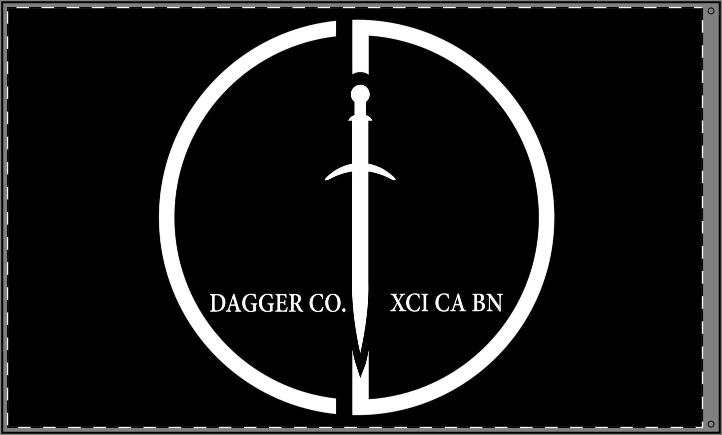 Dagger Company Double Sided Flags (2x Grommets)