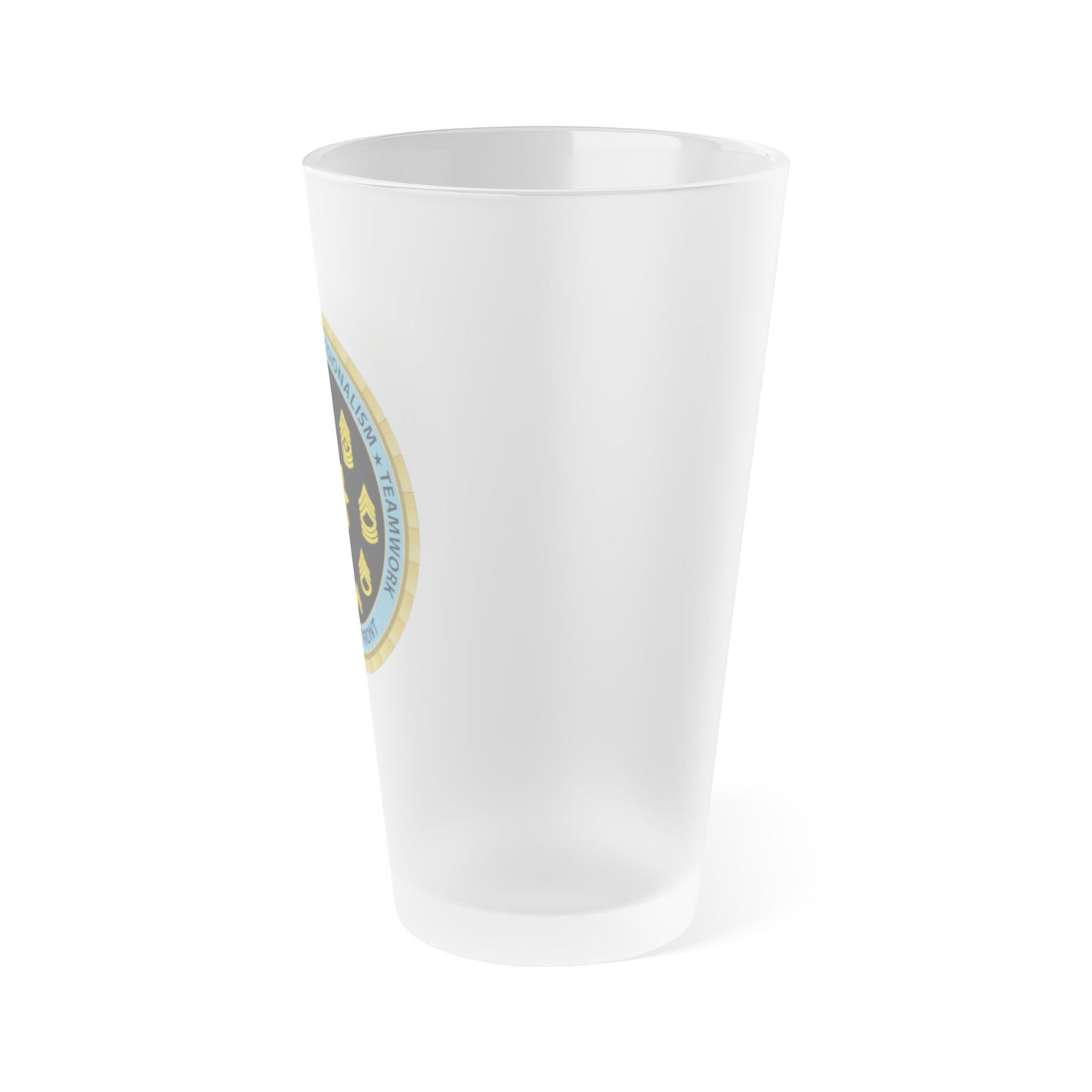 USAICOE NCOA Frosted Pint Glass
