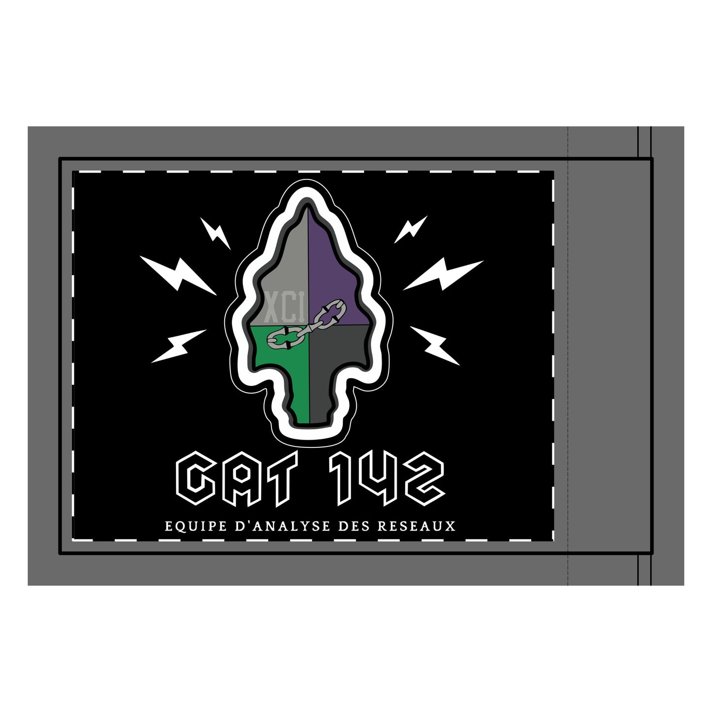 CAT 142 Double-Sided Flag (no grommets)
