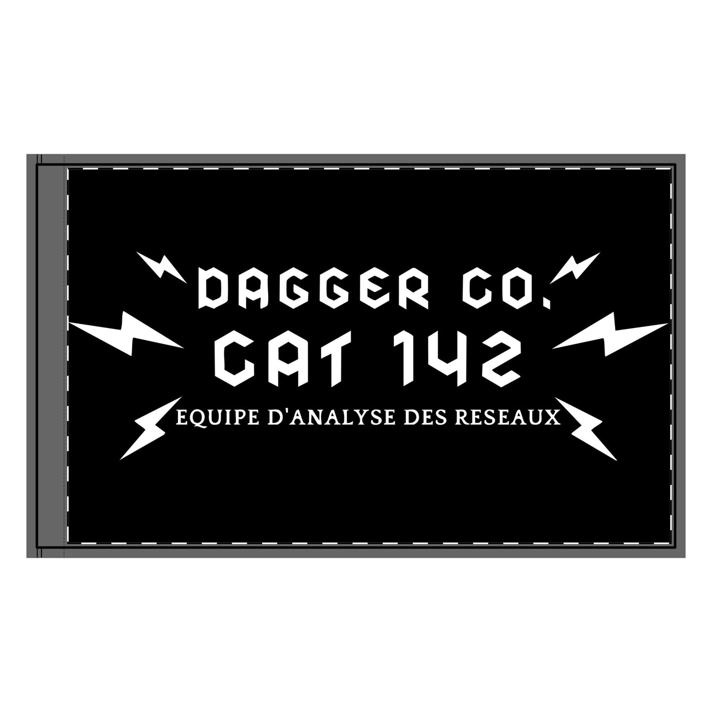 CAT 142 Double-Sided Flag (no grommets)