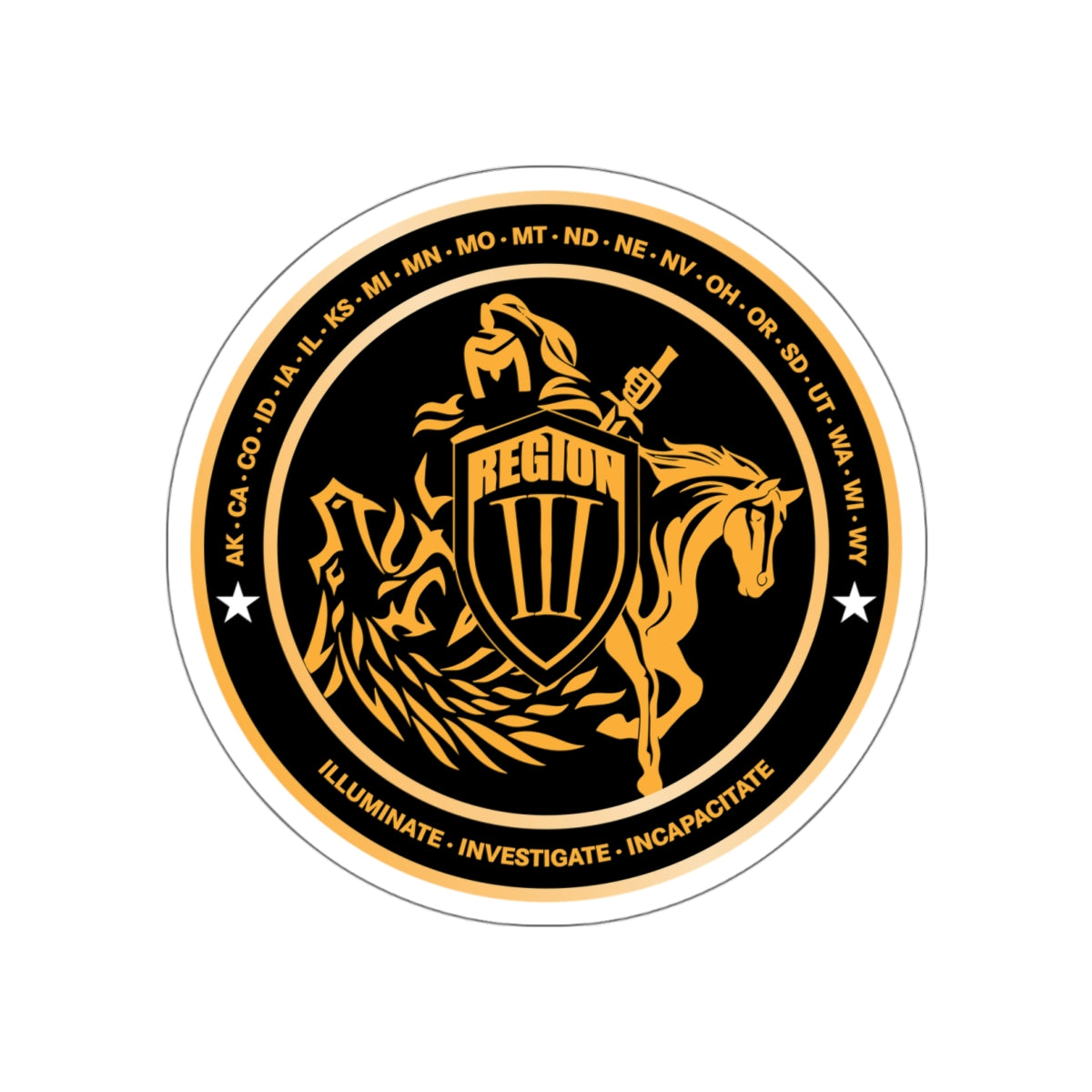 REGION III Battalion Stickers