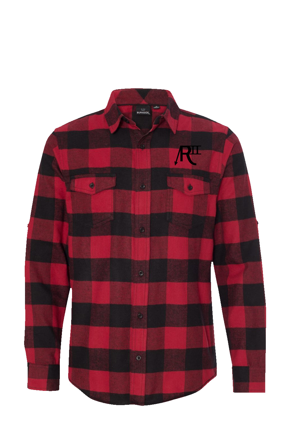 Region II Black Brand Long Sleeve Flannel Red And Black