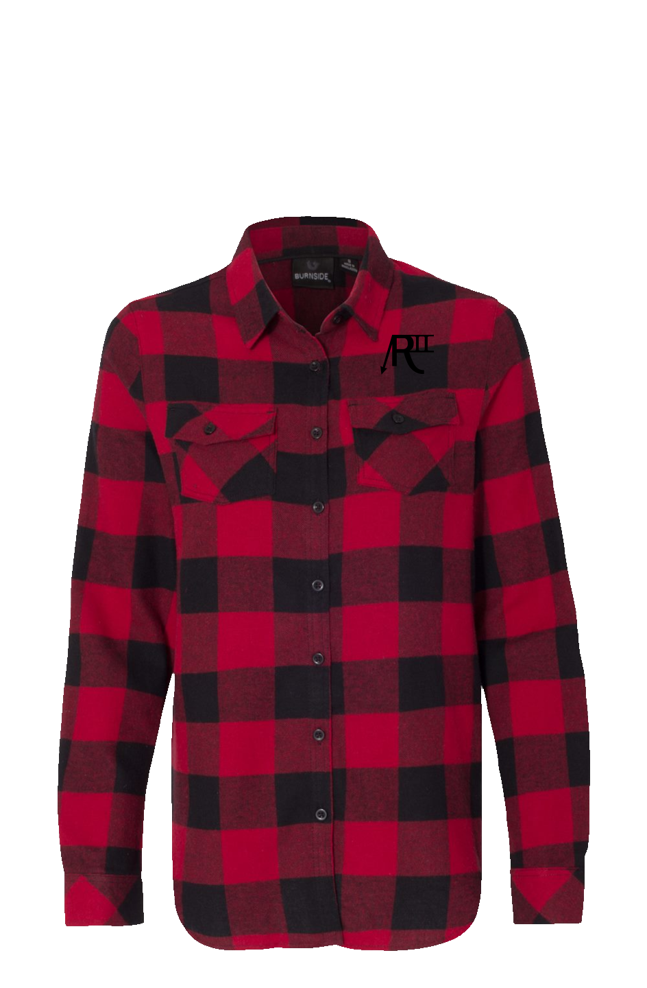 Region II Black Brand Womens Long Sleeve Red Flannel