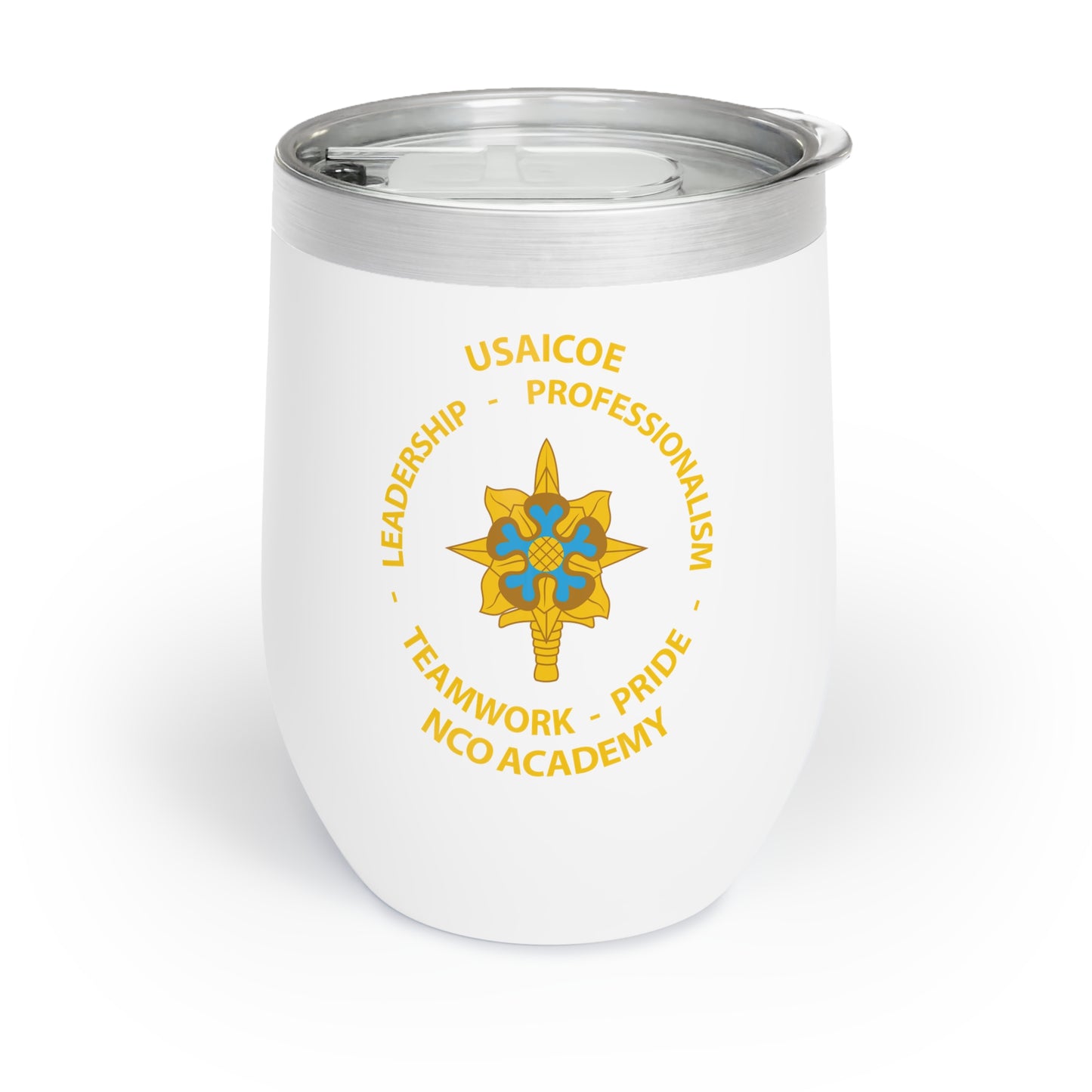 USAICOE NCOA Chilled Wine Tumbler (HAND WASH ONLY)