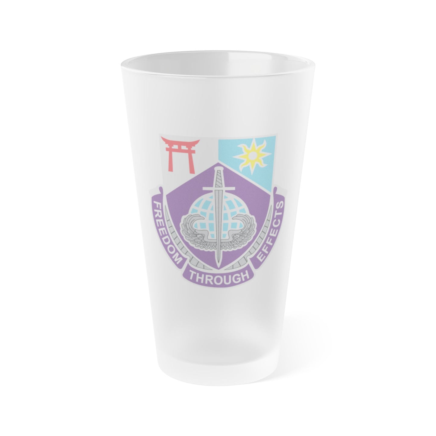 97 CA BN Frosted Pint Glass--DUI (HAND WASH ONLY)