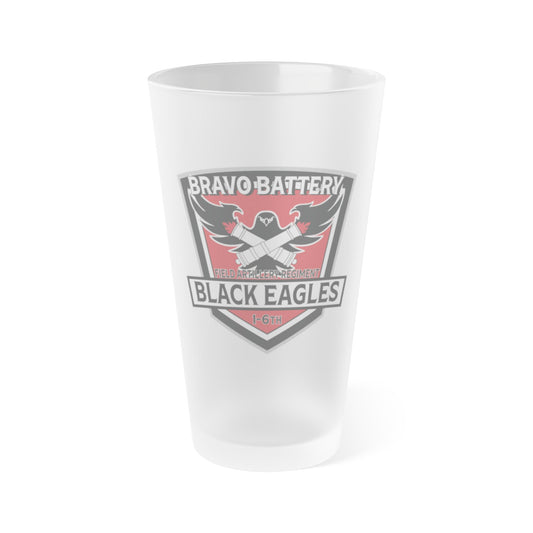 Black Eagle Frosted Pint Glass (HAND WASH ONLY)