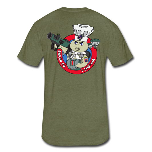 B/1-508 T-Shirts - heather military green