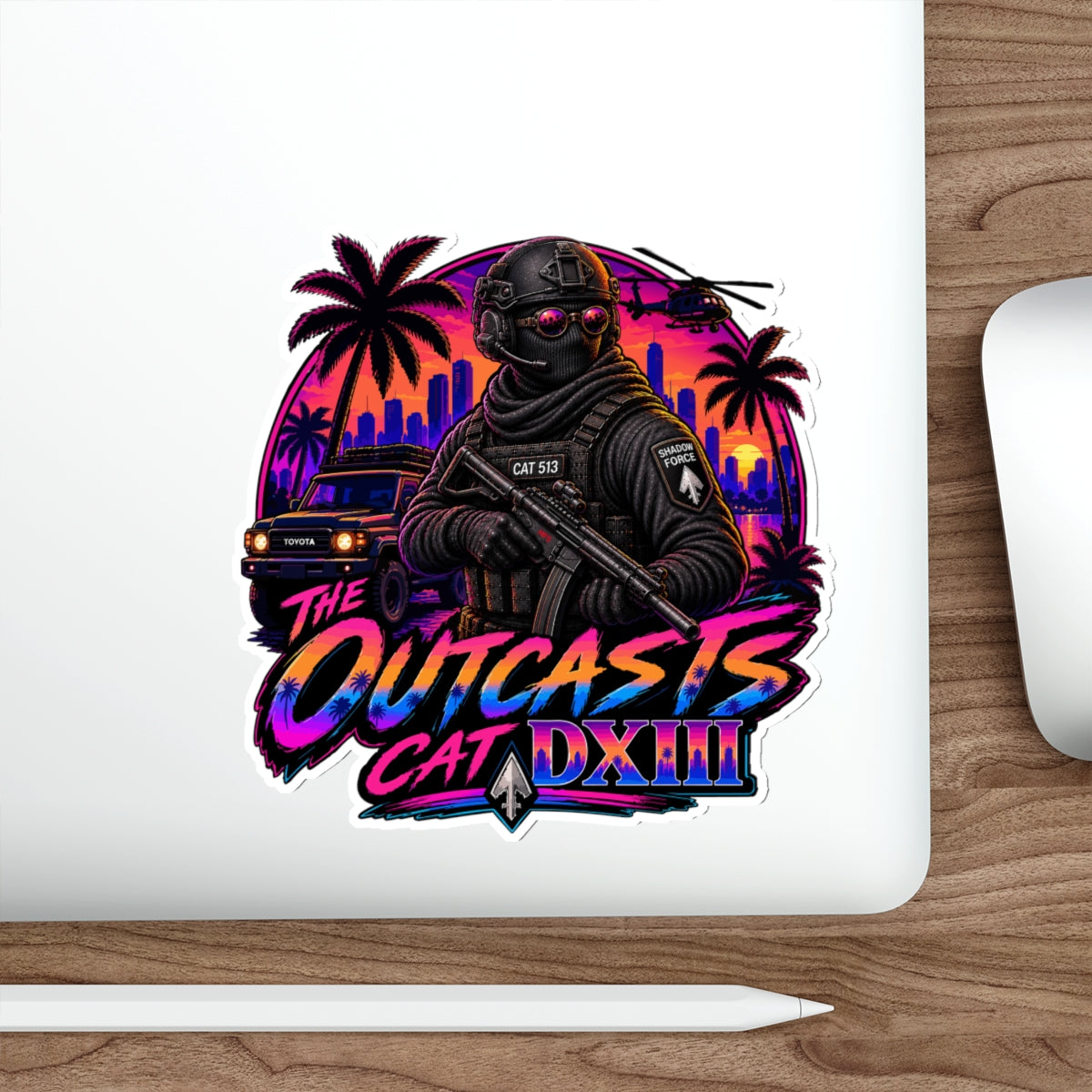 CAT 513 Die-Cut Stickers