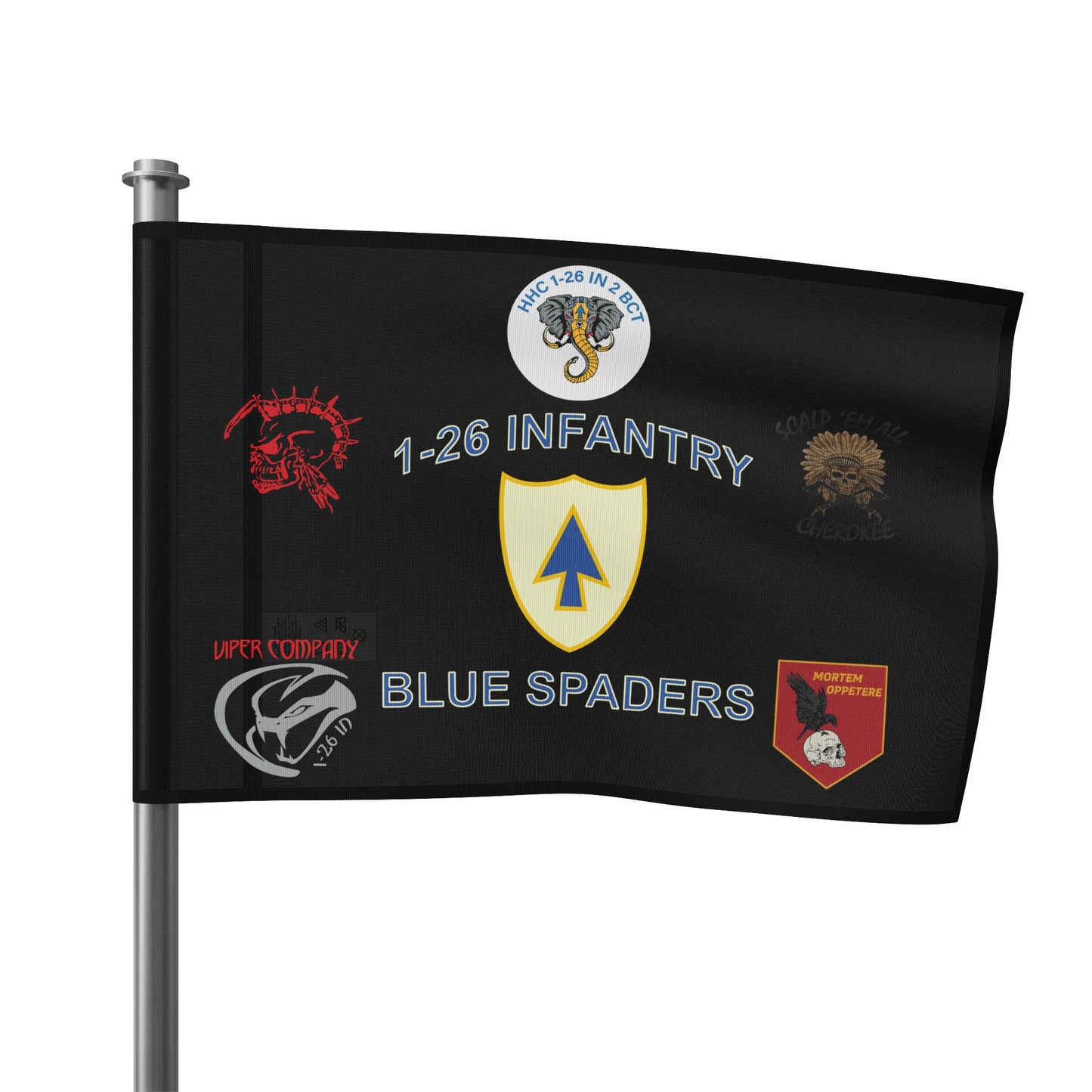 1-26 Single-Sided Team Room Flag (Battalion and Companies)