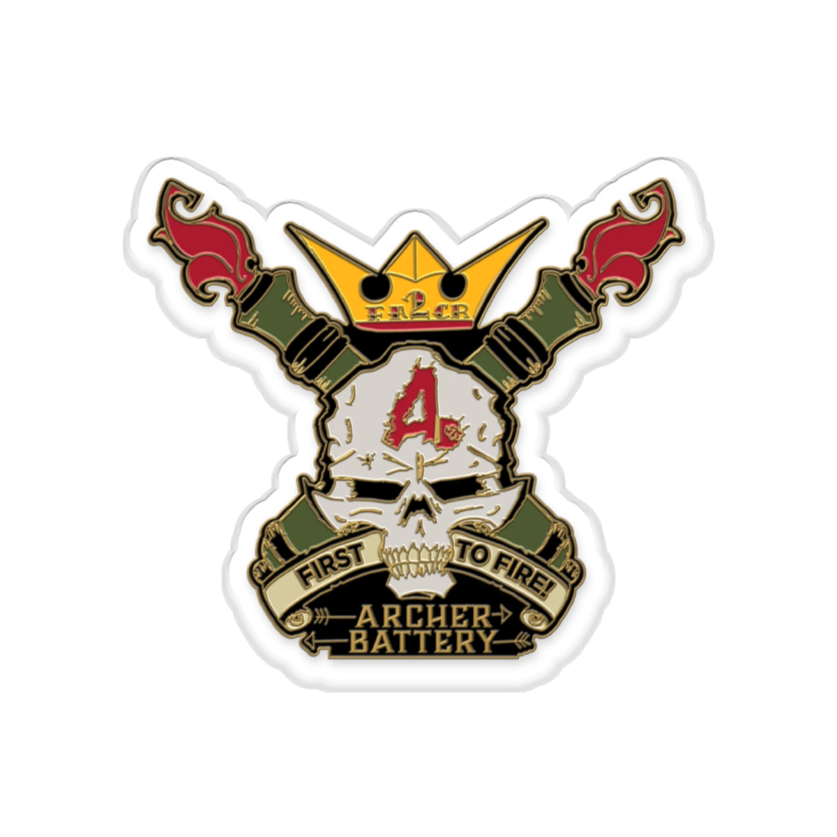 FA 2 CR Archer Co Die-Cut Stickers