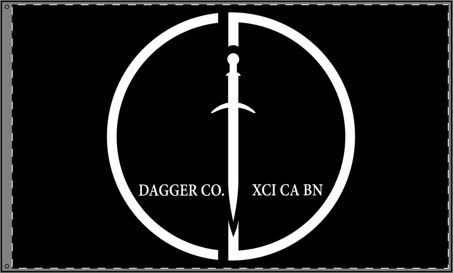 Dagger Company Double Sided Flags (2x Grommets)