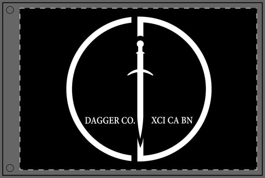 Dagger Company Double Sided Flags (2x Grommets)