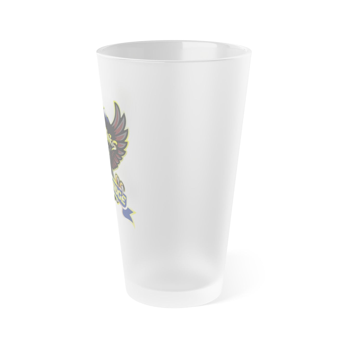 WRRC Warhawks Frosted Pint Glass