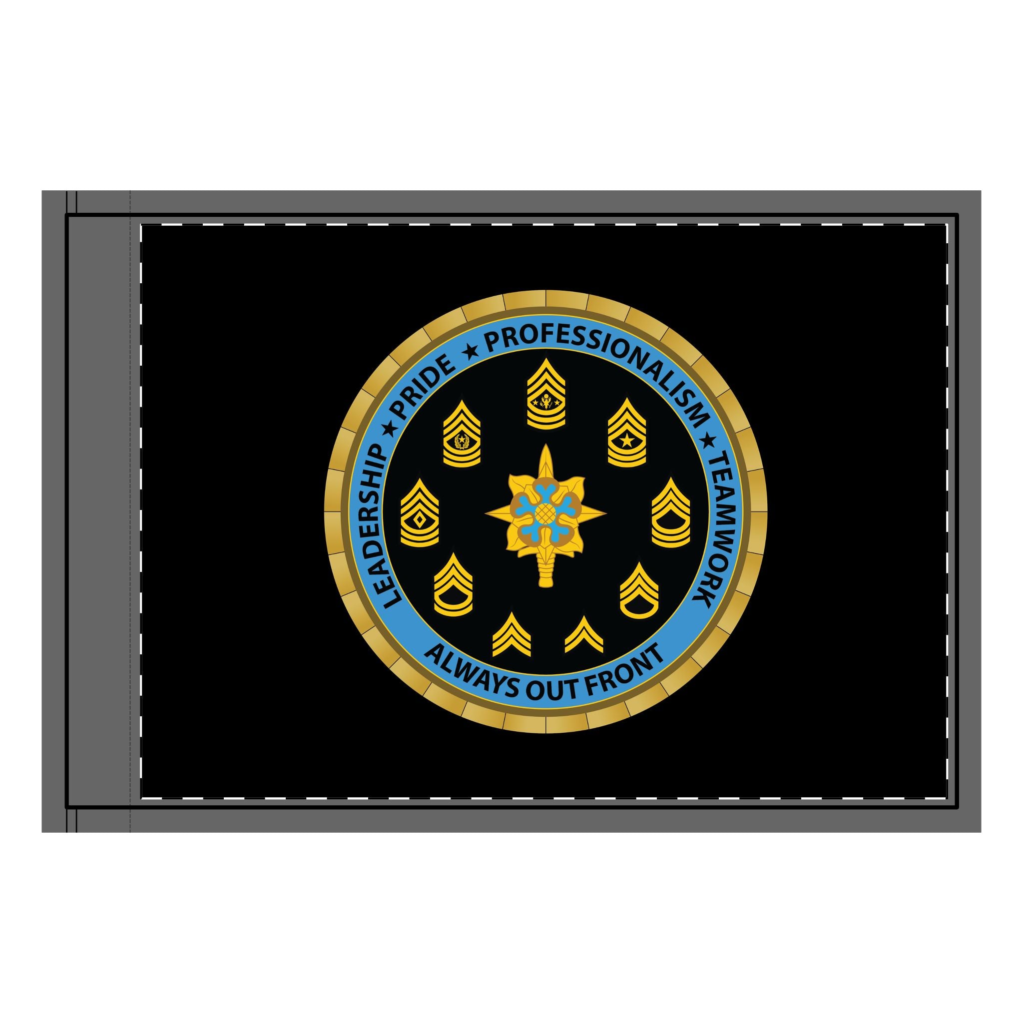 USAICOE NCOA Double-Sided Flag – HorseDuck Apparel