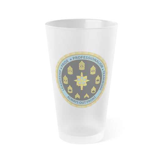 USAICOE NCOA Frosted Pint Glass