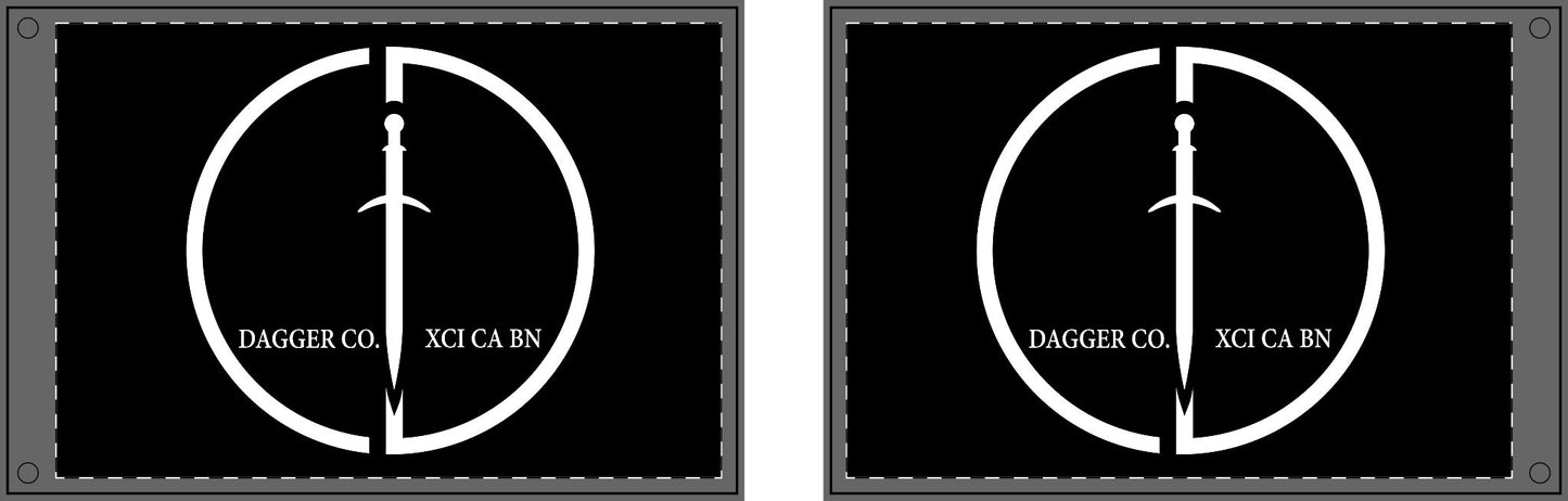 Dagger Company Double Sided Flags (2x Grommets)