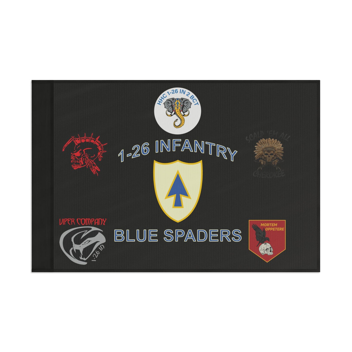 1-26 Single-Sided Team Room Flag (Battalion and Companies)