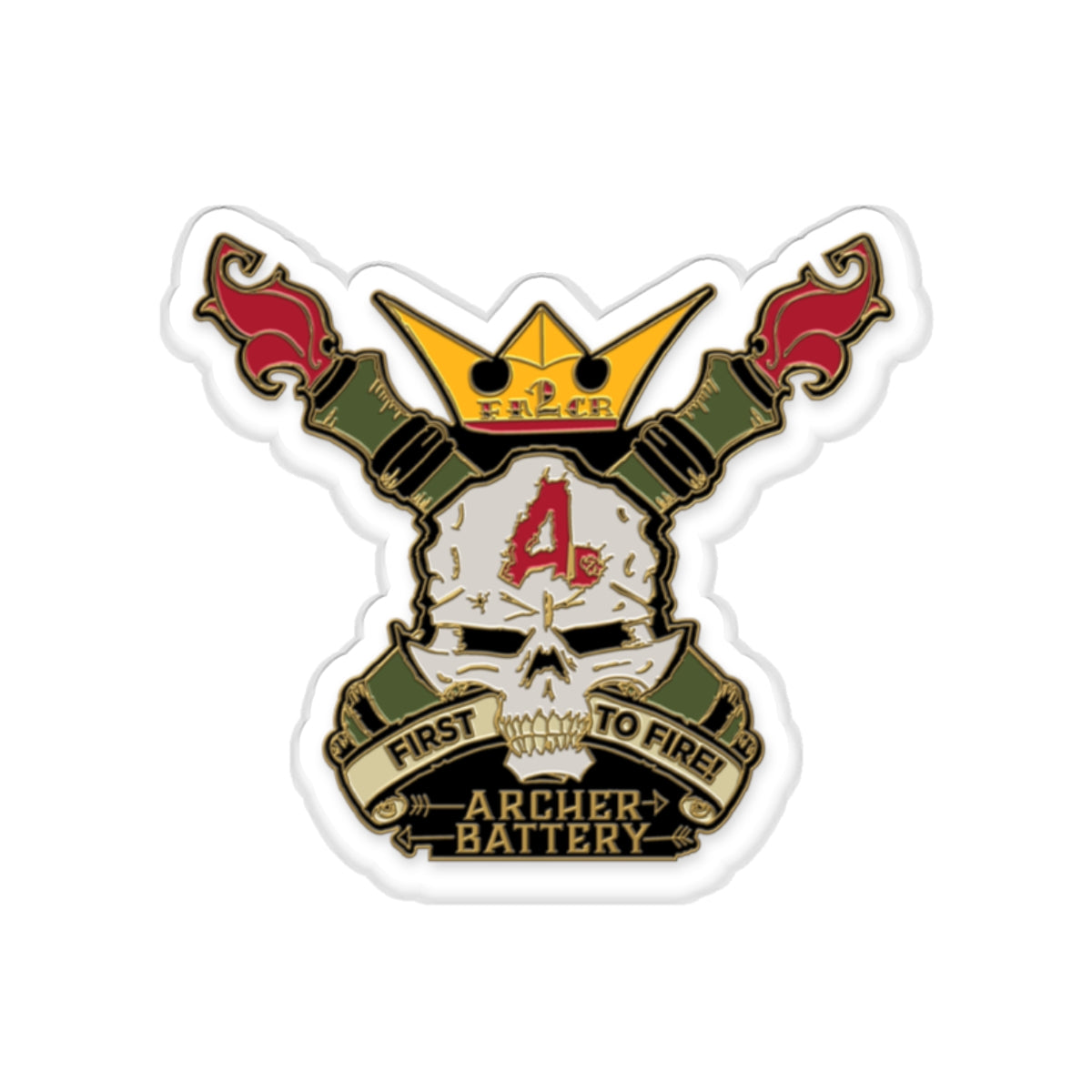 FA 2 CR Archer Co Die-Cut Stickers