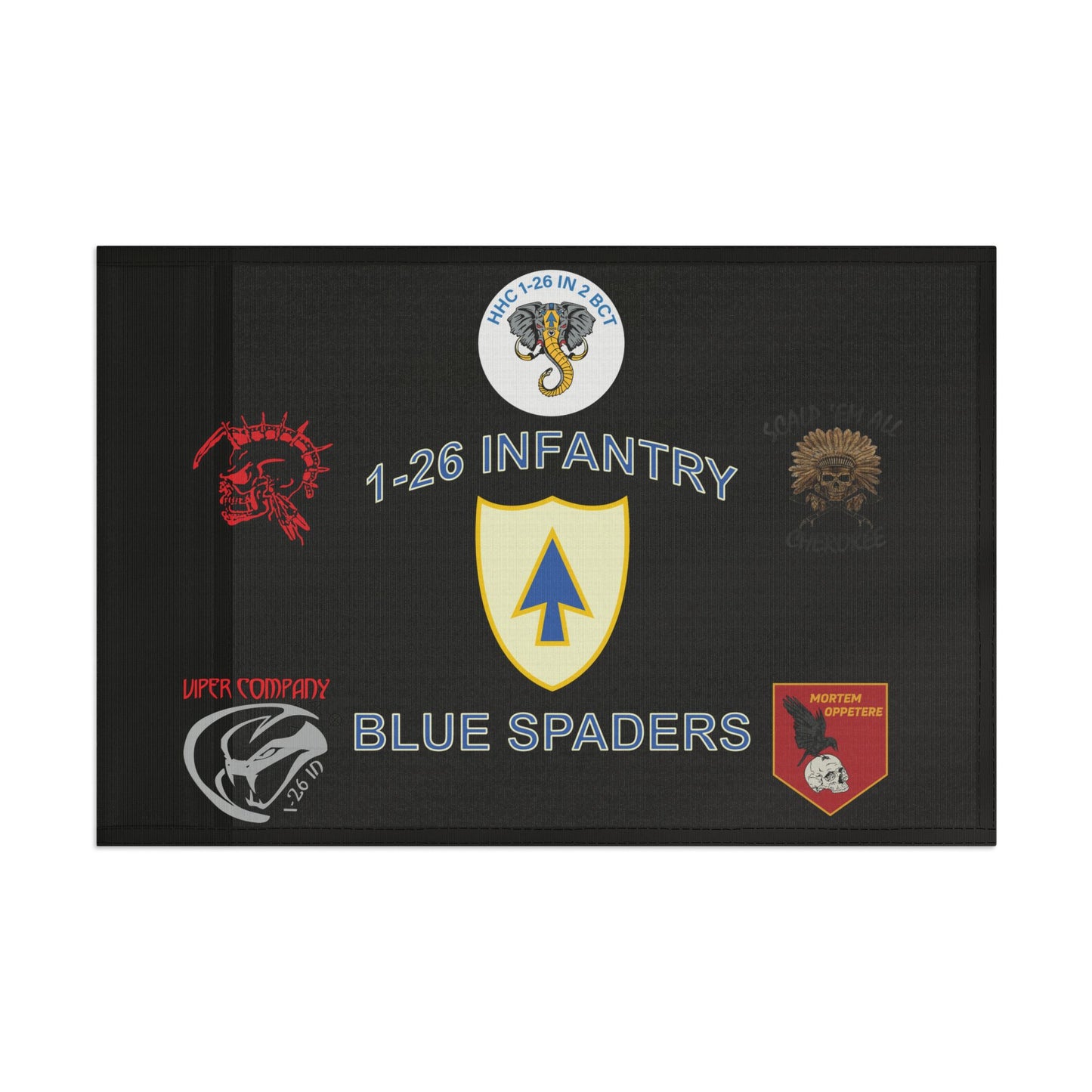 1-26 Single-Sided Team Room Flag (Battalion and Companies)