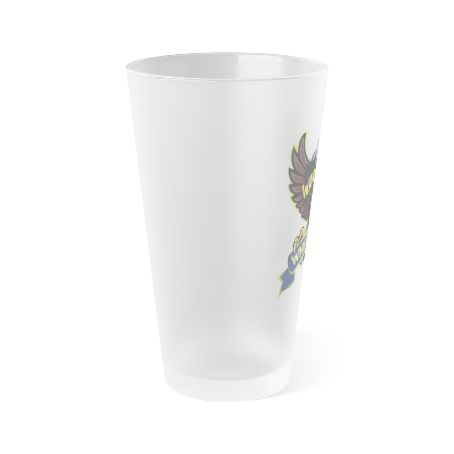 WRRC Warhawks Frosted Pint Glass
