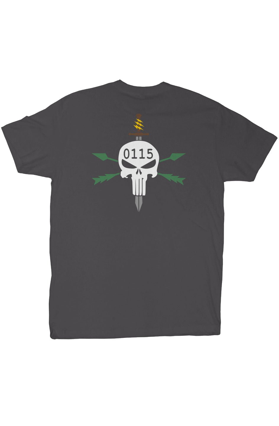 ODA 0115 Skull 'n Bones Gray Shirt