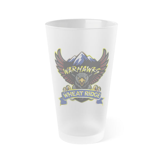 WRRC Warhawks Frosted Pint Glass