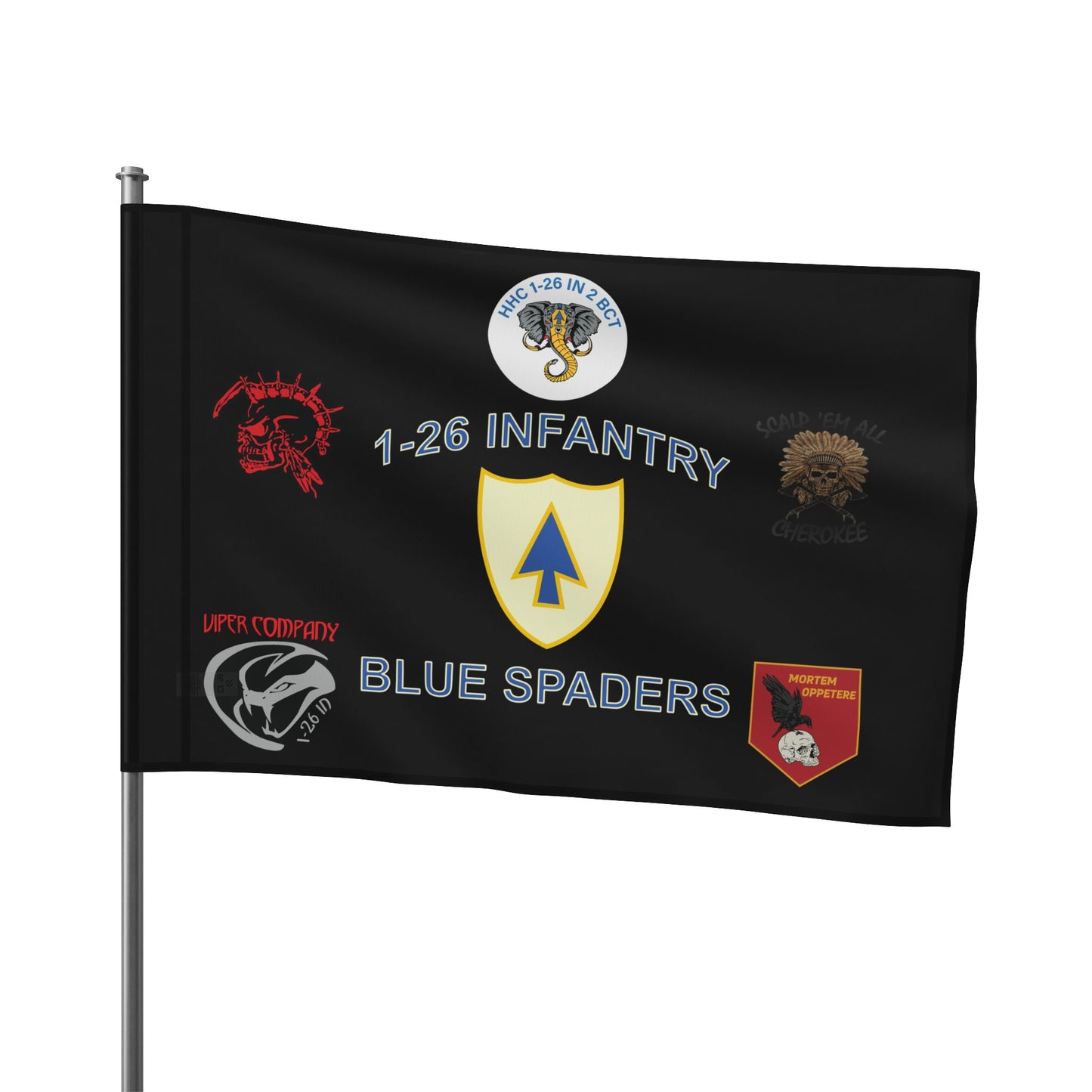 1-26 Single-Sided Team Room Flag (Battalion and Companies)