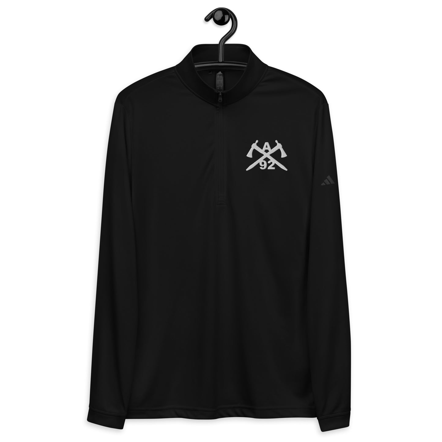 A/92 Embroidered Adidas Quarter zip pullover