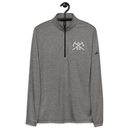 A/92 Embroidered Adidas Quarter zip pullover