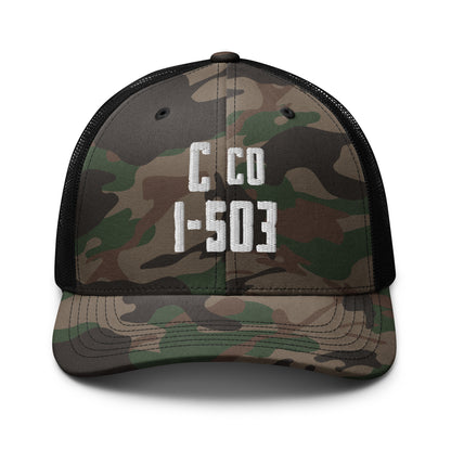 C/1-503 Camo trucker hat