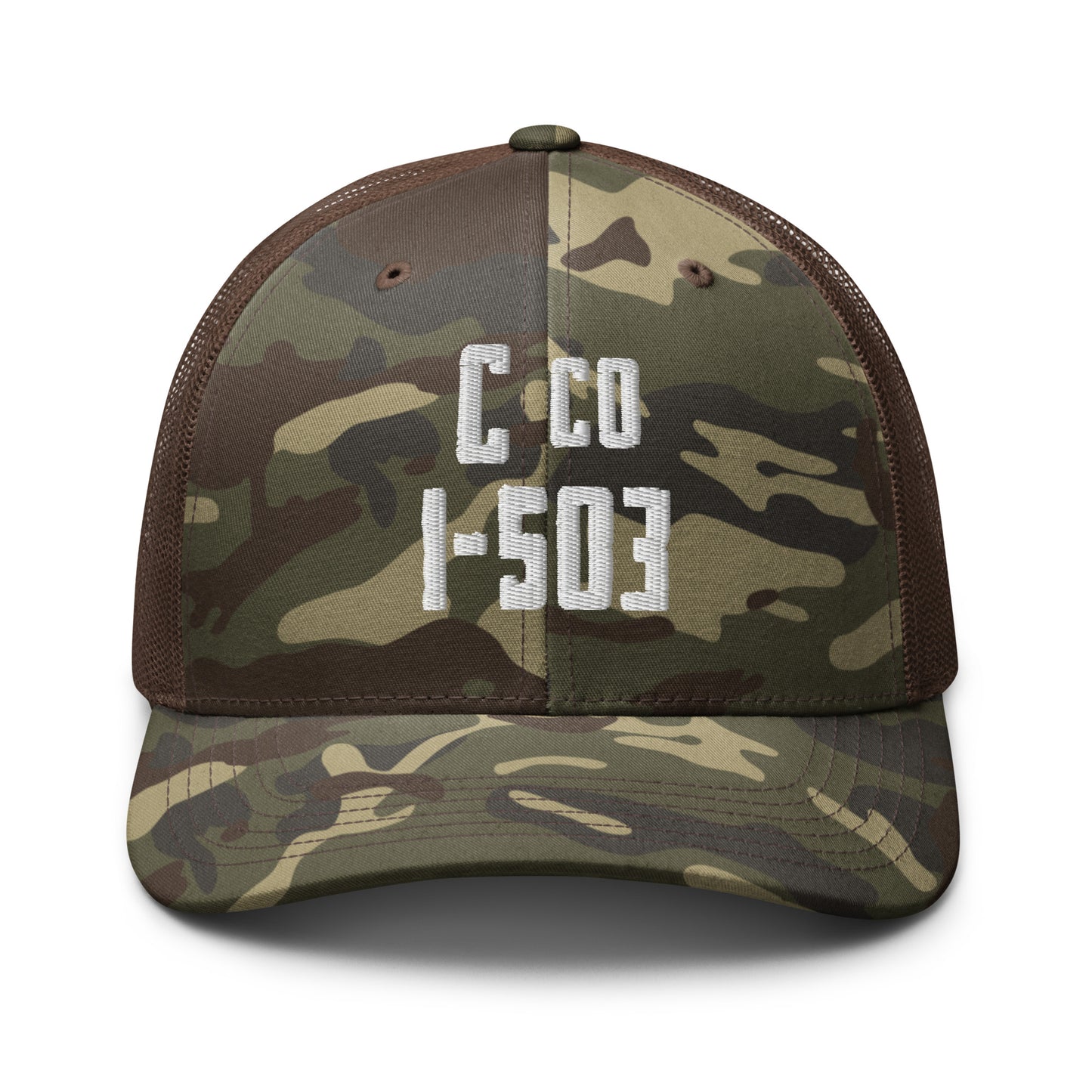 C/1-503 Camo trucker hat