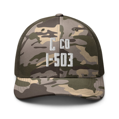 C/1-503 Camo trucker hat