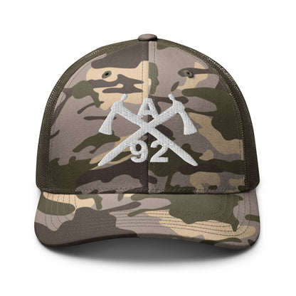 A/92 Camouflage trucker hat