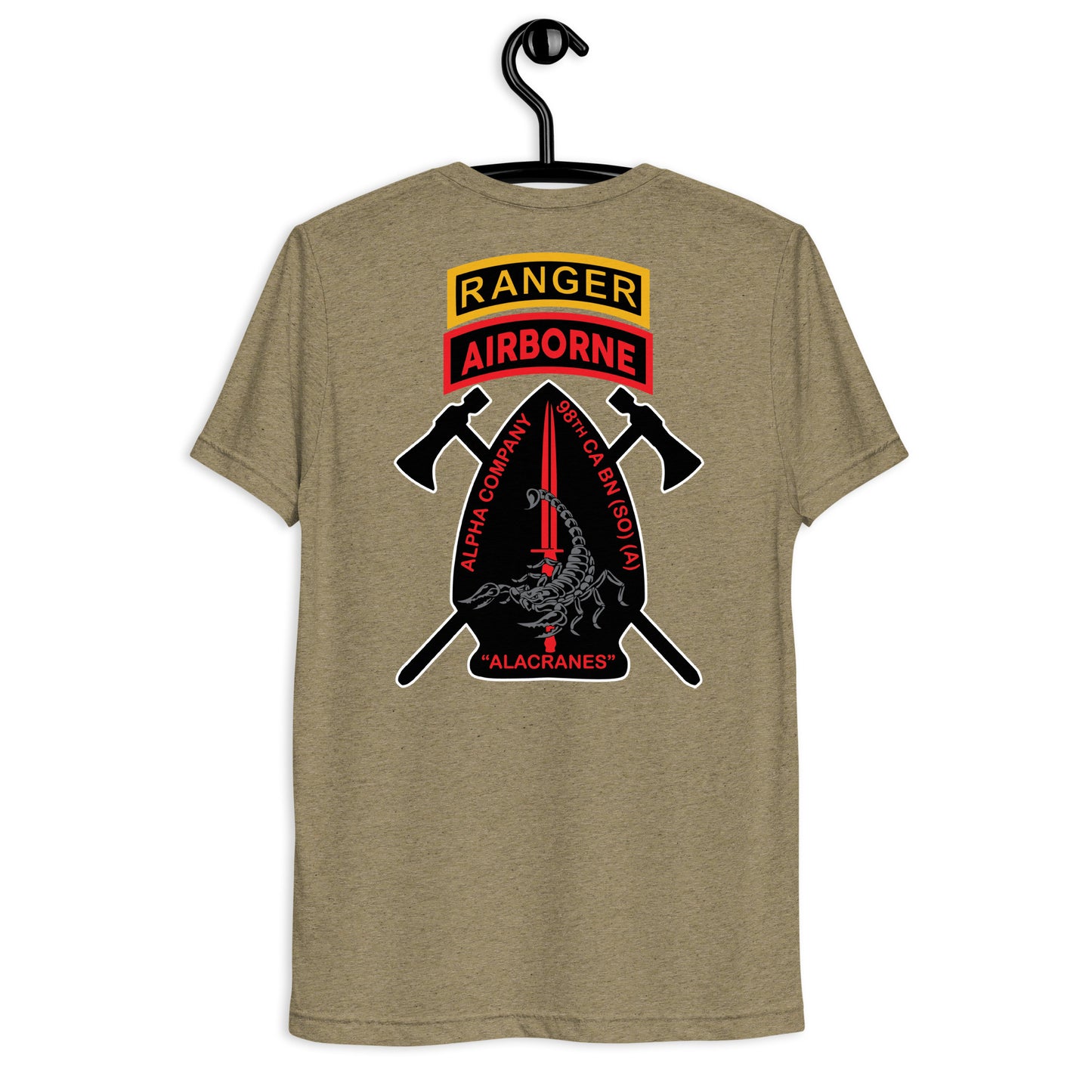 A/98 Tri-Blend Shirt (Black and Olive)