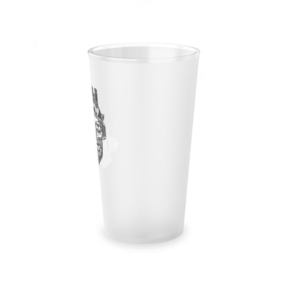 ODA 0133 "Backblast" Frosted Pint Glass