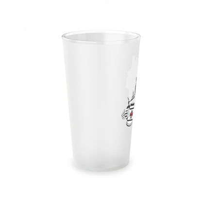 ODA 0133 "Backblast" Frosted Pint Glass