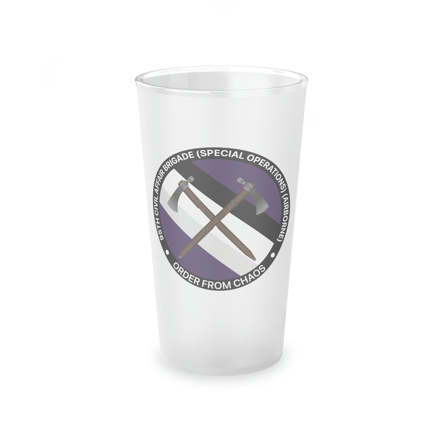 95th CA BDE Frosted Pint Glass