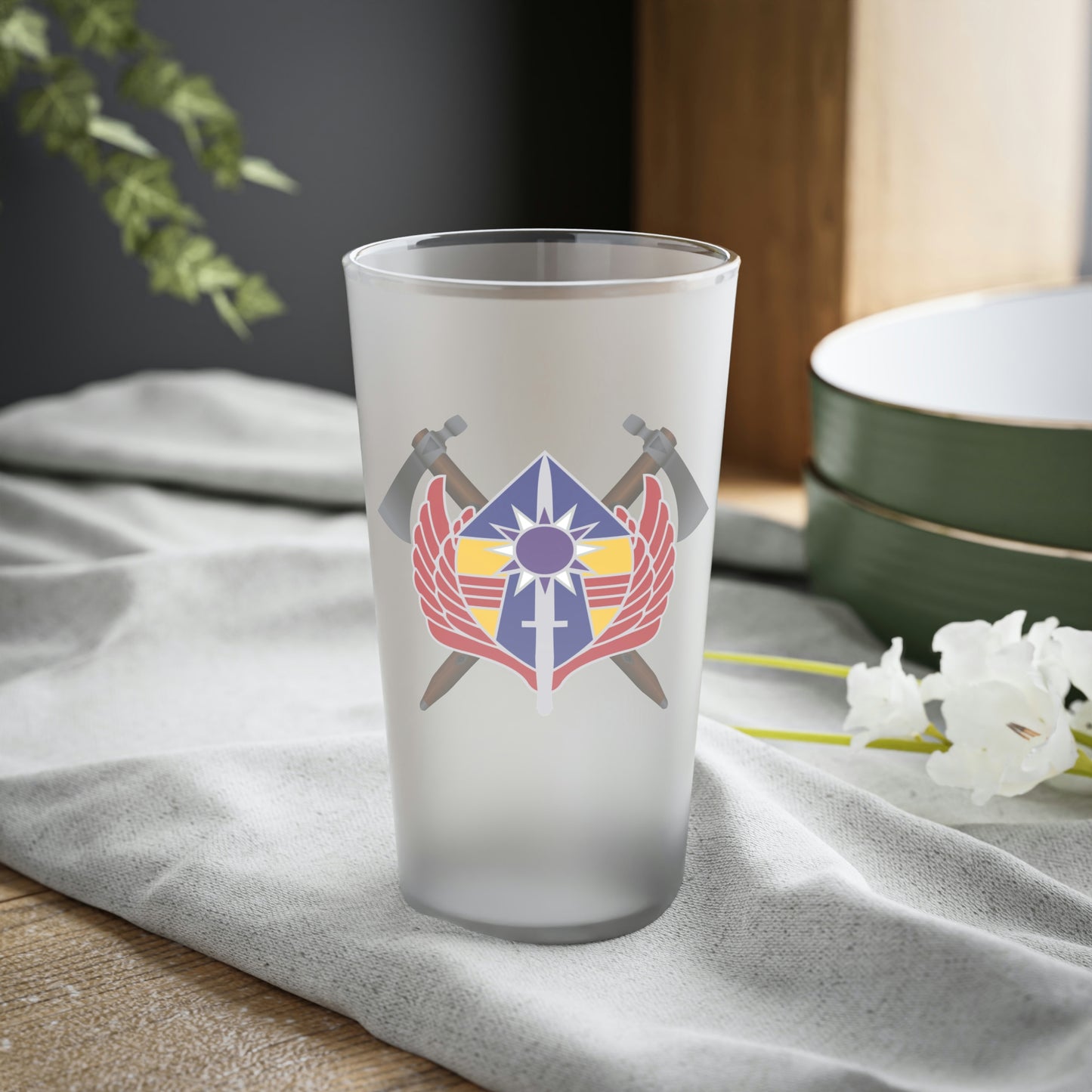 92nd CA Frosted Pint Glass