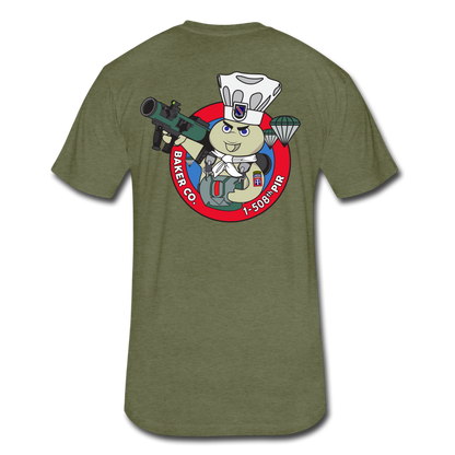 B/1-508 T-Shirts - heather military green