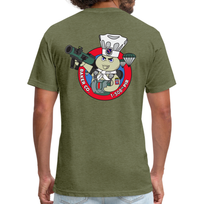 B/1-508 T-Shirts - heather military green