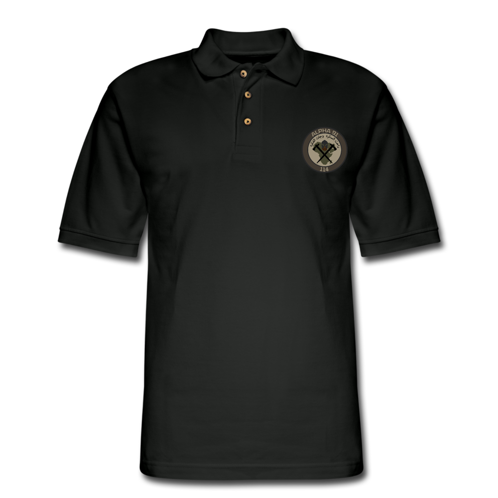 CAT 114 Men's Polo Shirt - black