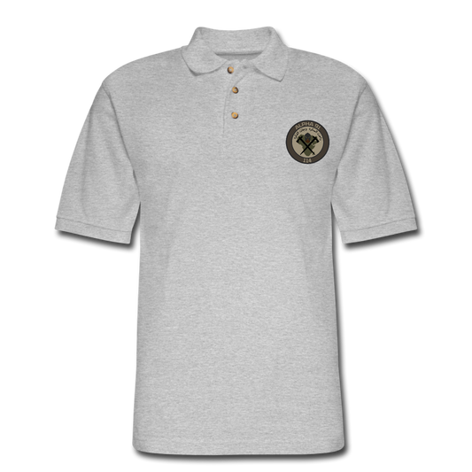 CAT 114 Men's Polo Shirt - heather gray