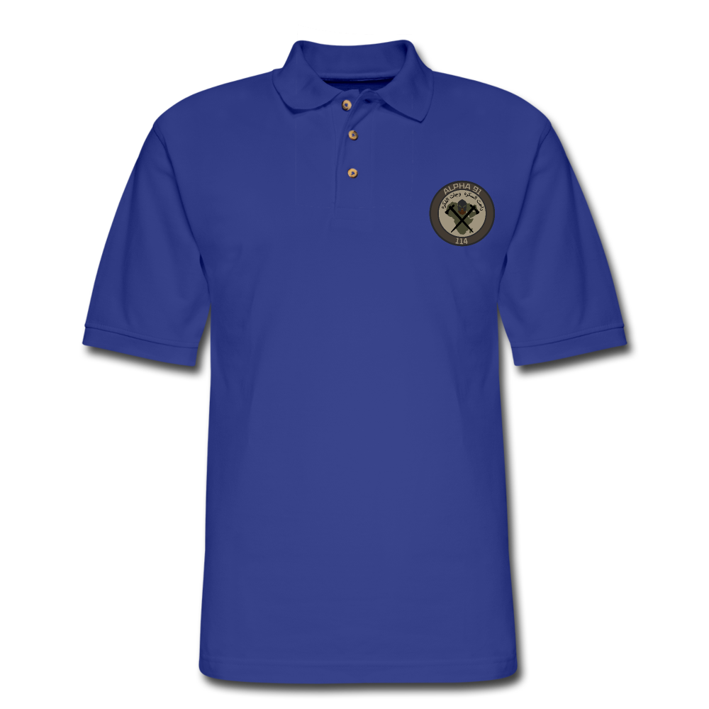 CAT 114 Men's Polo Shirt - royal blue