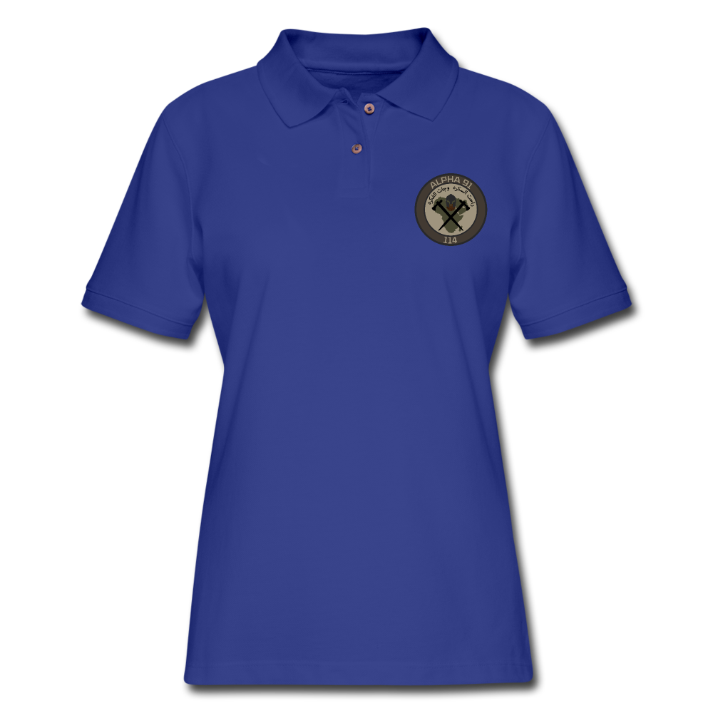 CAT 114 Women's Polo Shirt - royal blue