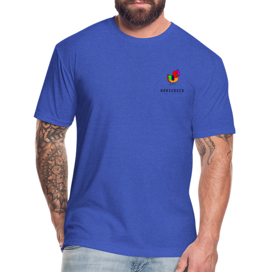 HorseDuck Fitted T-Shirt - heather royal