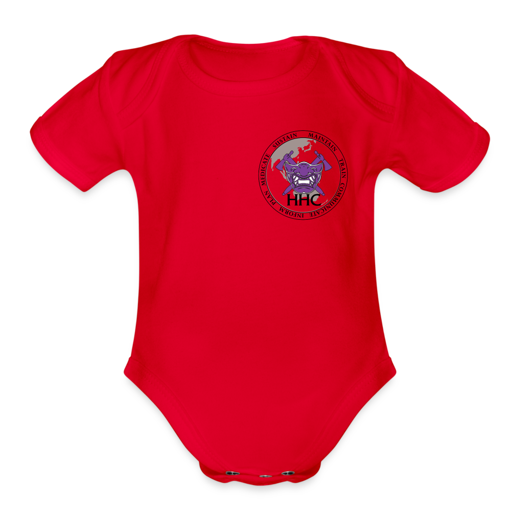 HHC 97 CA BN Organic Baby Onesies - red