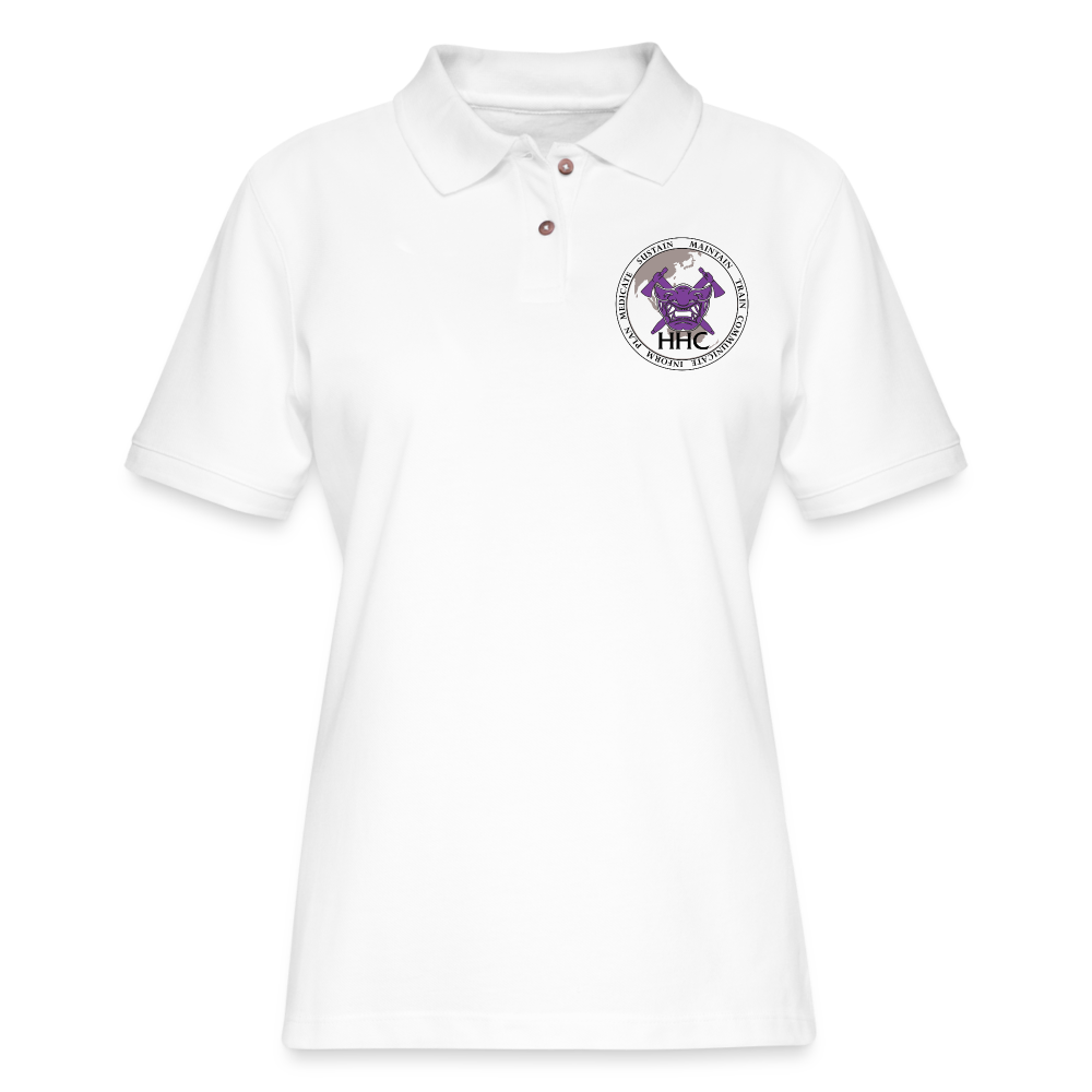 HHC 97 CA BN Woman's Polo Shirt - white